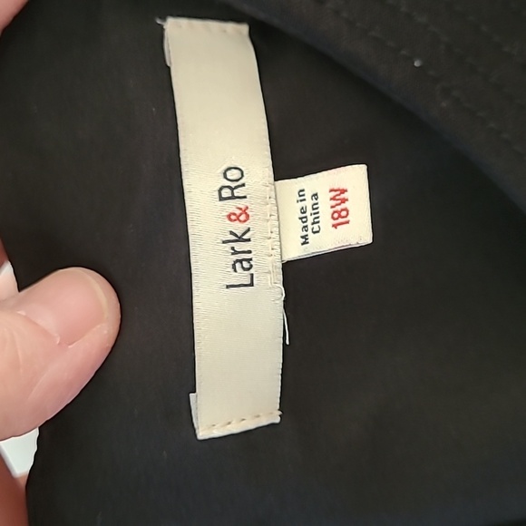 Lark & Ro women's black sleeveless dress size 18W - Picture 3 of 11